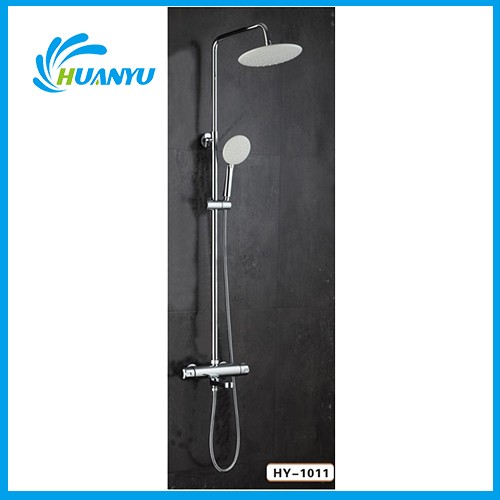 Maaaring iurong Round Shower Rod Set